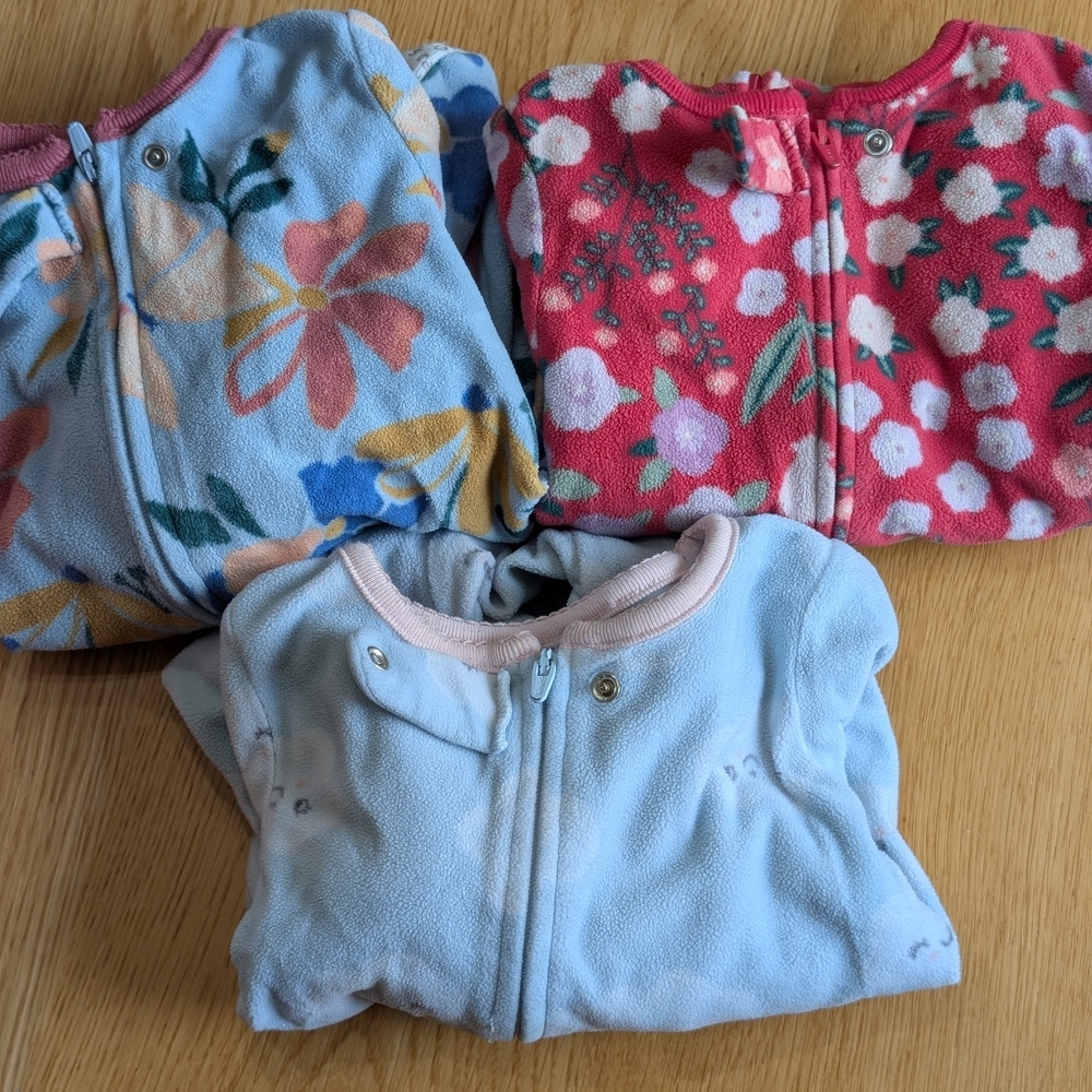 Carter's Kids Pajamas - Blue, Pink, Red Floral